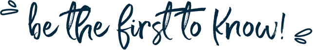 Be the first to know by signing up for our newsletter